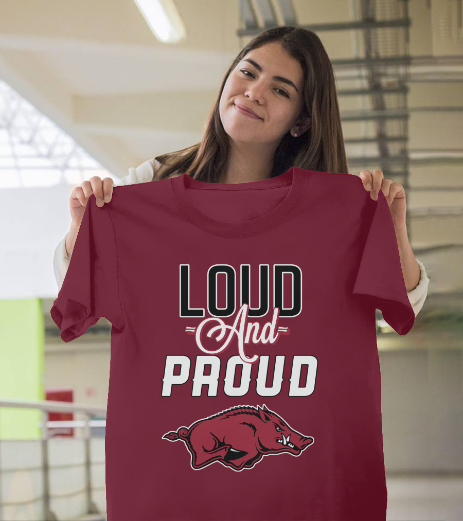 Arkansas Razorbacks Loud And Proud Wild Hog T-Shirt