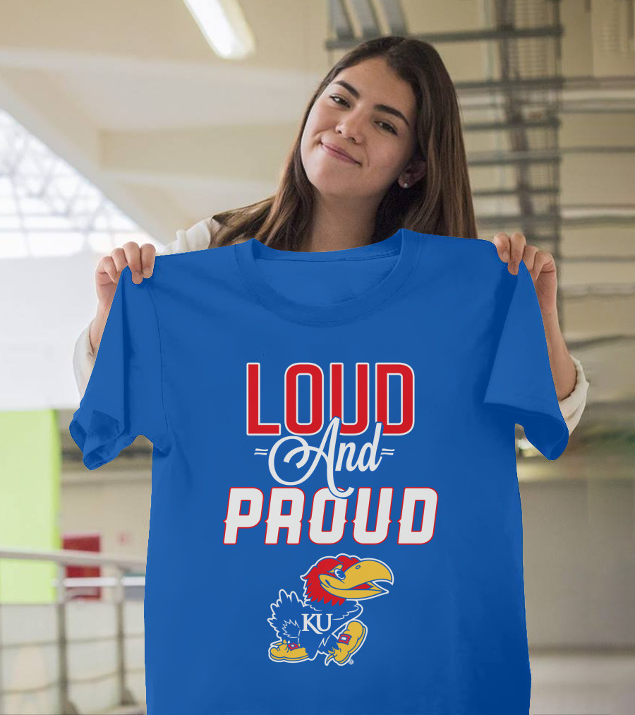 Kansas Jayhawks Loud and Proud KU Jayhawk T-Shirt