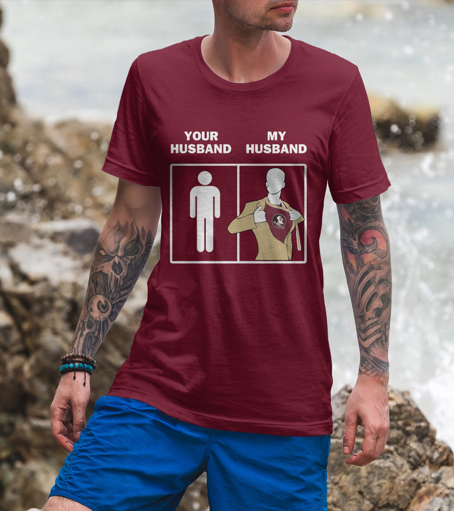 Florida State Seminoles Your Husband My Husband Superfan T-Shirt