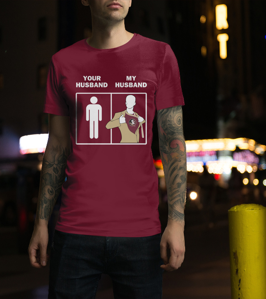Florida State Seminoles Your Husband My Husband Superfan T-Shirt