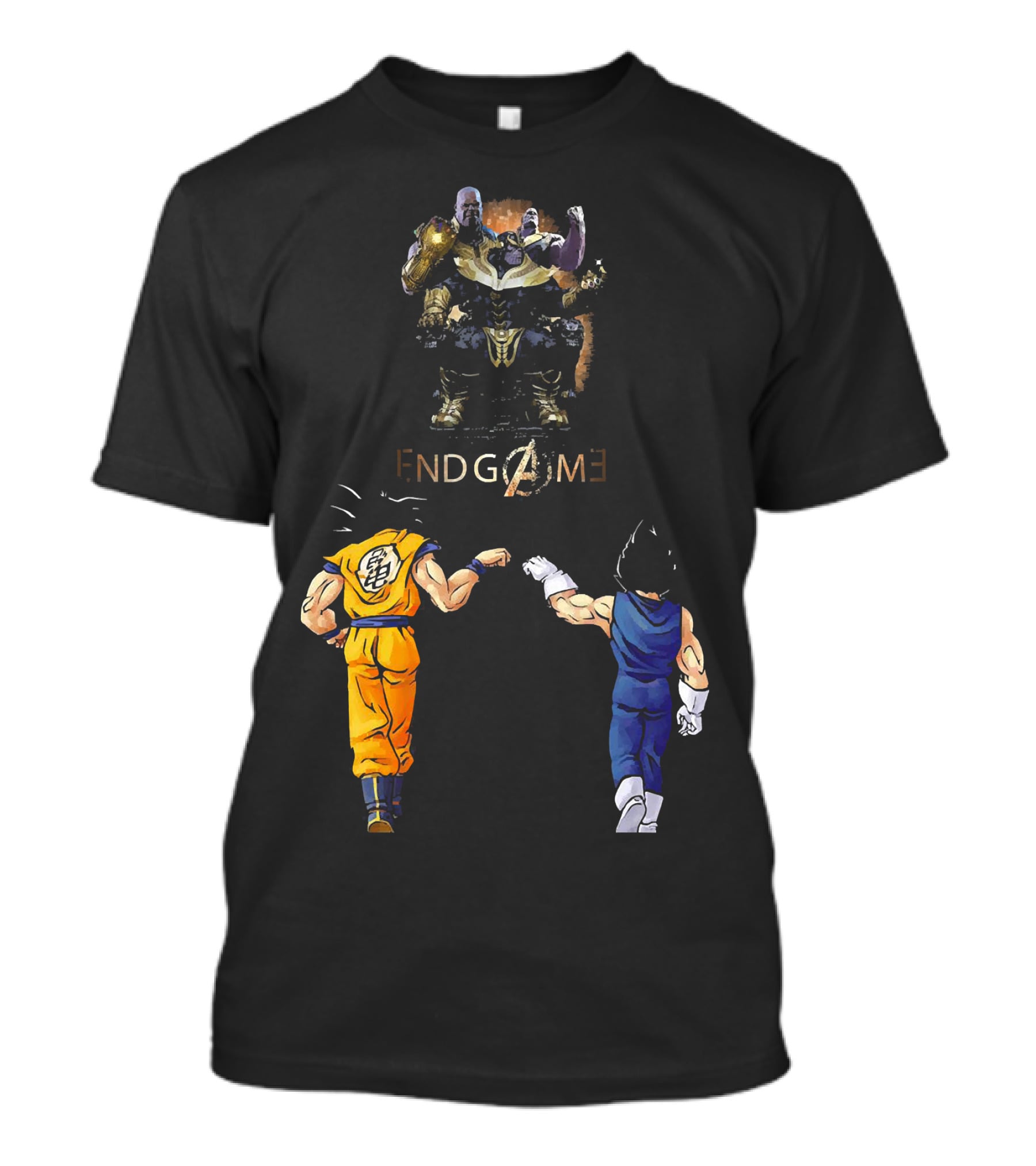 Songoku And Vegeta Dragonball Endgame Thanos Crossover T-Shirt