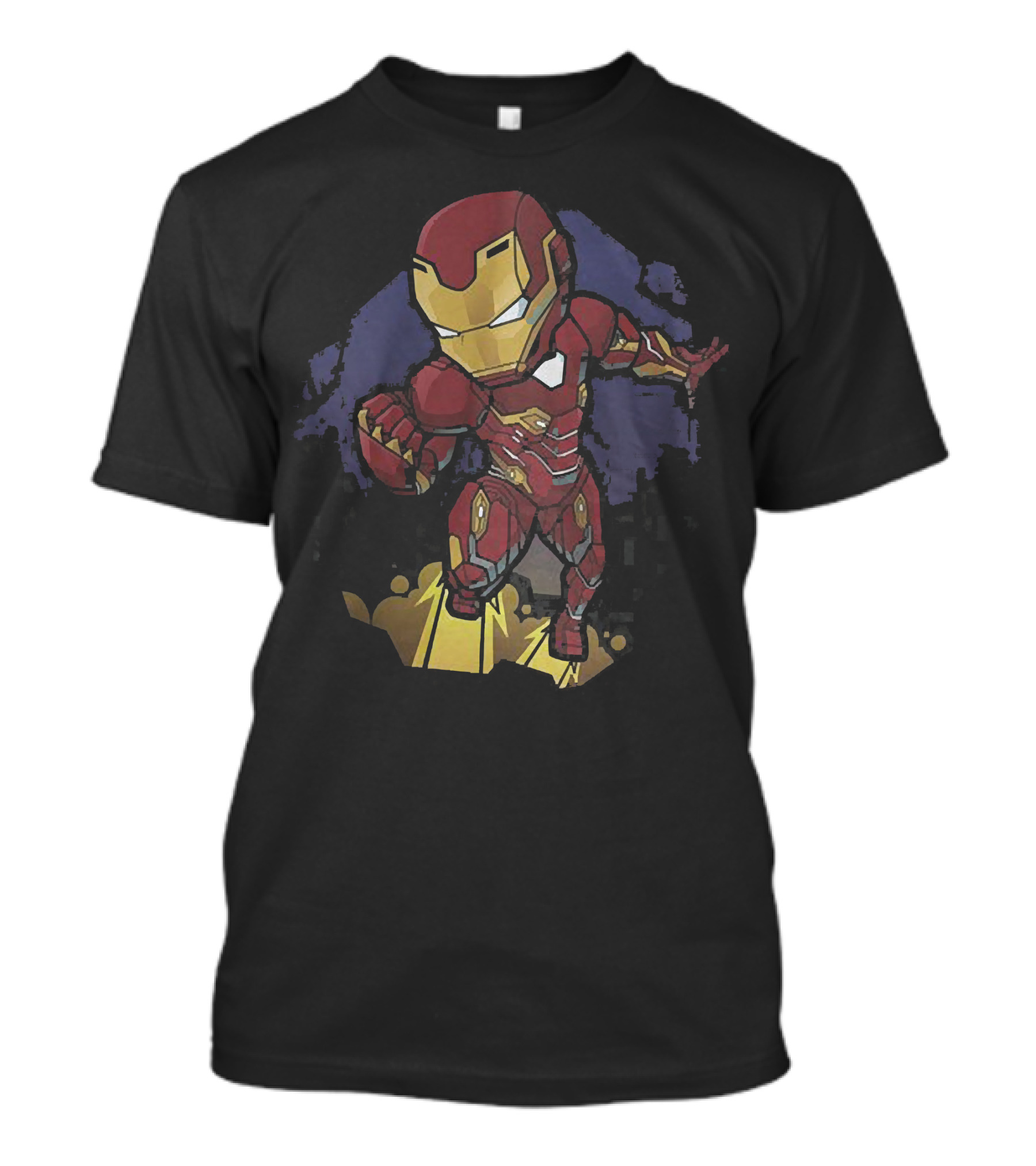 Ironman Superhero Chibi Style Avengers Heroic Pose T-Shirt