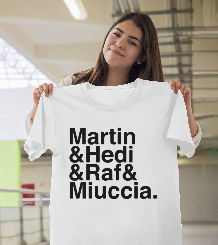 Martin & Hedi & Raf & Miuccia Collaboration Fashion Icons T-Shirt
