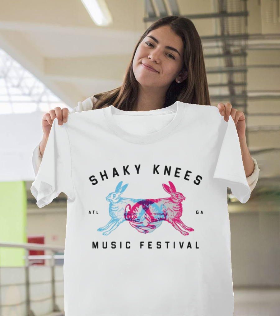 Shaky Knees Music Festival 2013 Multicolored Rabbits T-Shirt