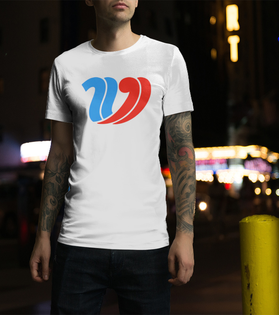Vulfansa Blue Red Stylized W Icon T-Shirt