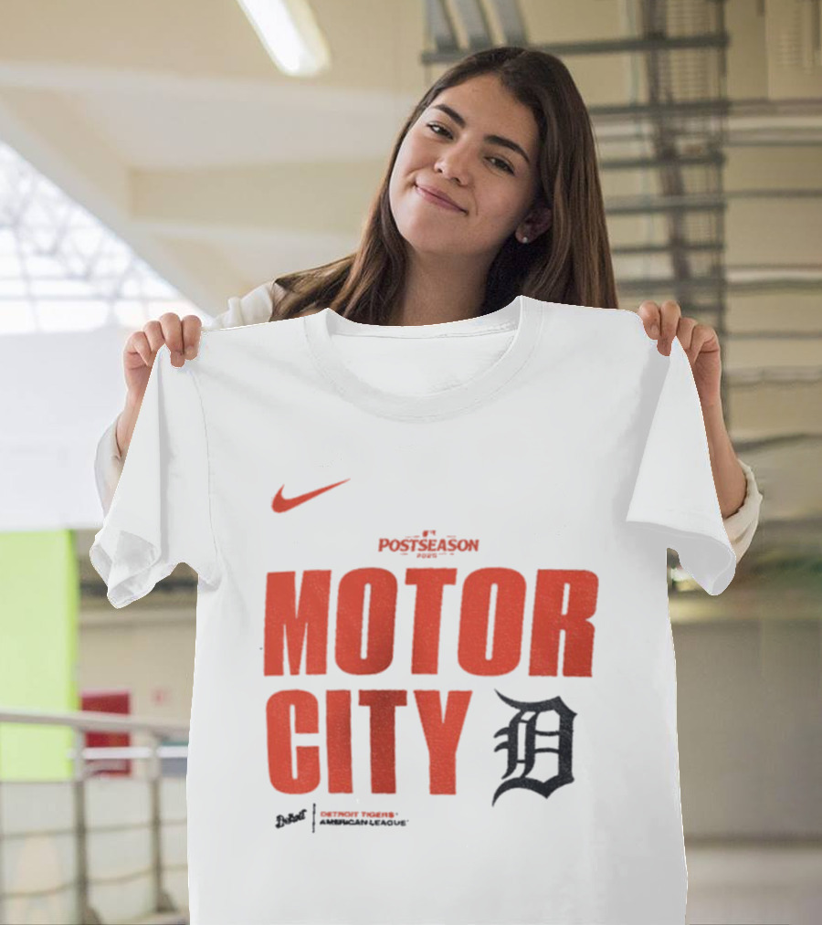Nike 2025 MLB Postseason Motor City Detroit Tigers T-Shirt