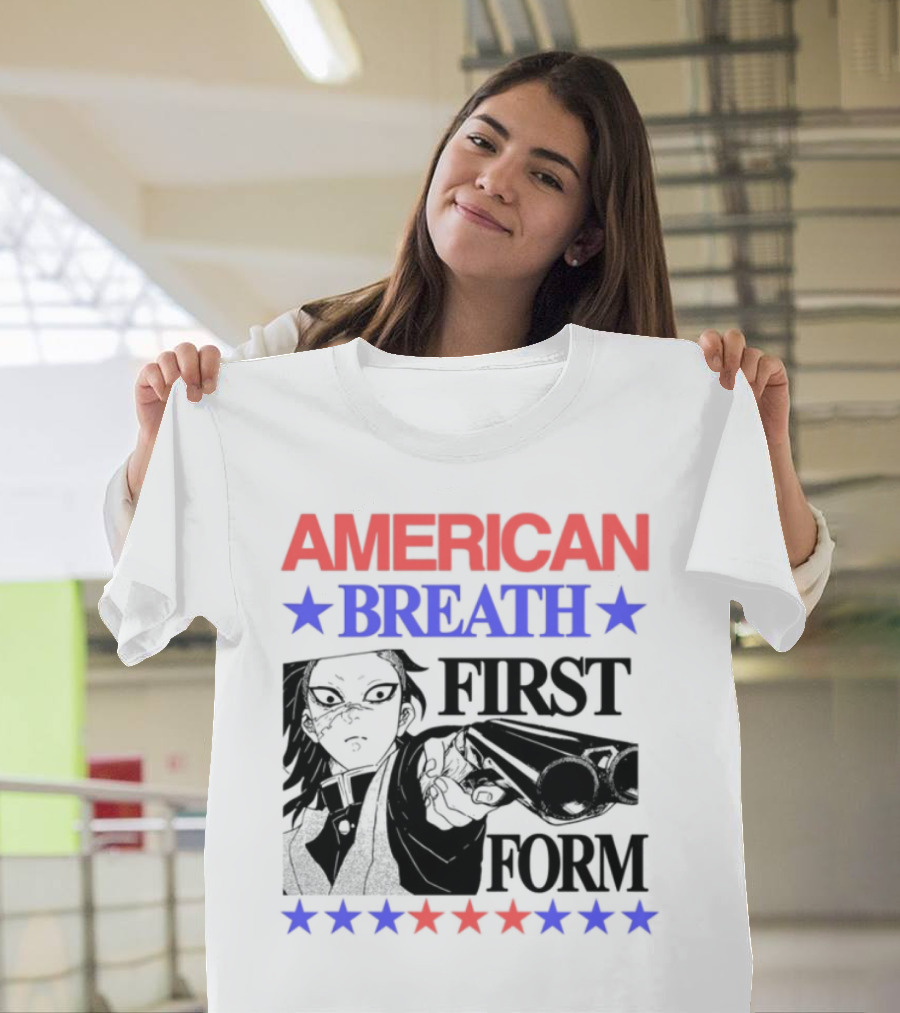 Hoshis American Breath First Form Stars Banner T-Shirt