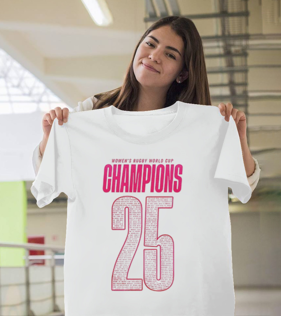England Women Rugby World Cup Champions 25 T-Shirt