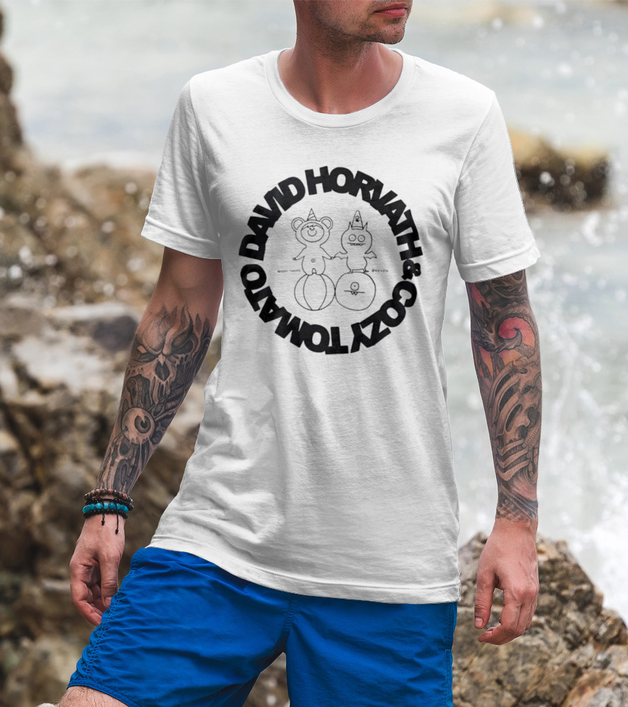 David Horvath Cozy Tomato Bear Tomato Character Design T-Shirt