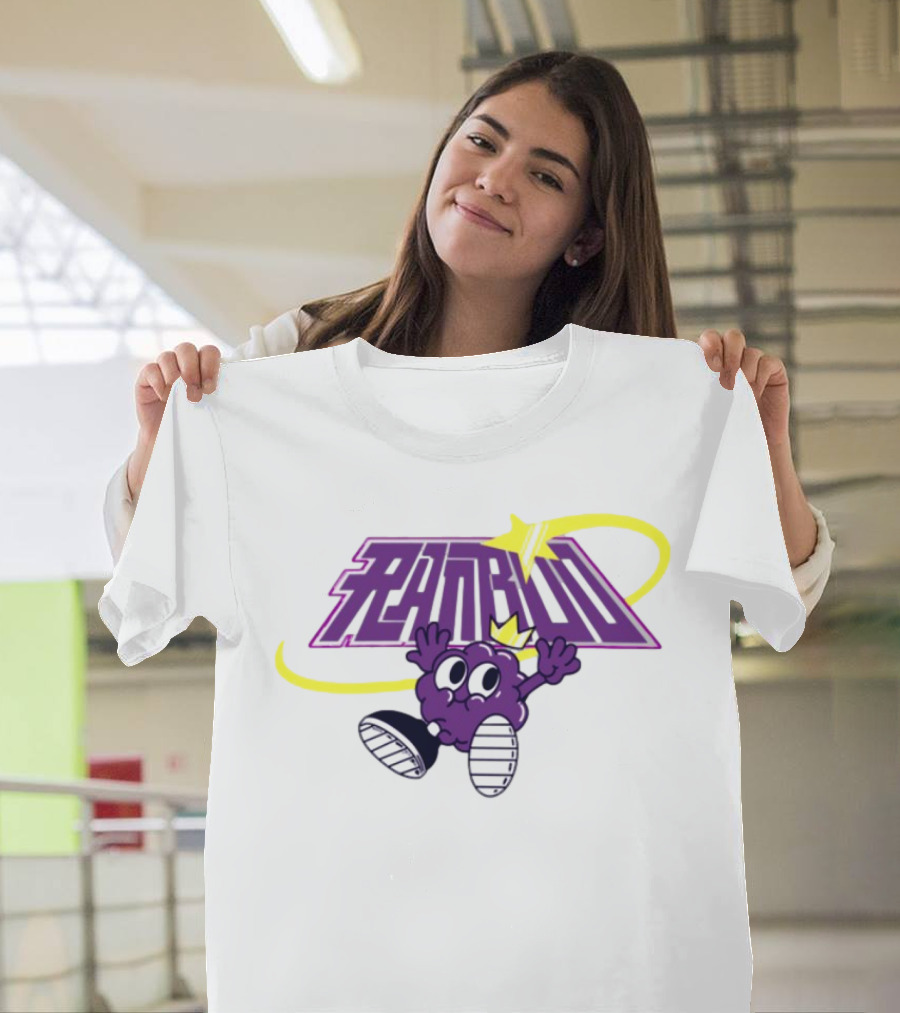 Ranboo Sneaker Crowned Purple Character With Yellow Swirl And Sneakers T-Shirt