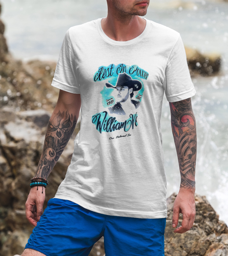 Rest In Power William Neff Sunrise 1989 Sunset 2023 Cowboy Hat Memorial T-Shirt