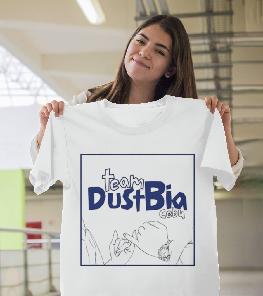 Team DustBia Cebu Hand Gesture Outline Logo T-Shirt