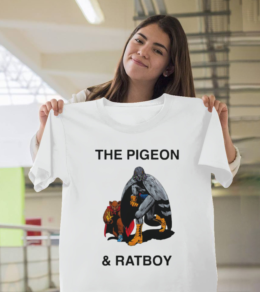 The Pigeon And Ratboy Superhero Duo Graphic T-Shirt