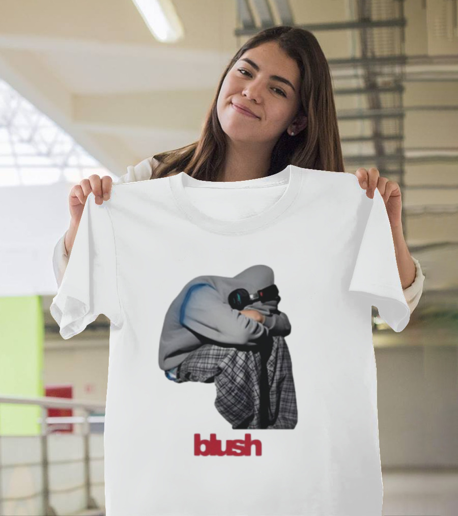 Blush Headphones Plaid Pants Mood T-Shirt