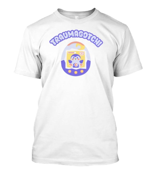 Traumagotchi Finch Penguin Tamagotchi Egg Design T-Shirt