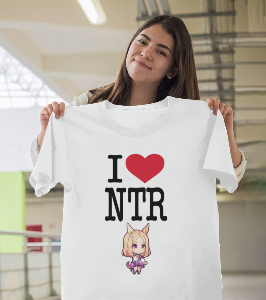I Love NTR Uma Musume Cute Anime Girl Character T-Shirt