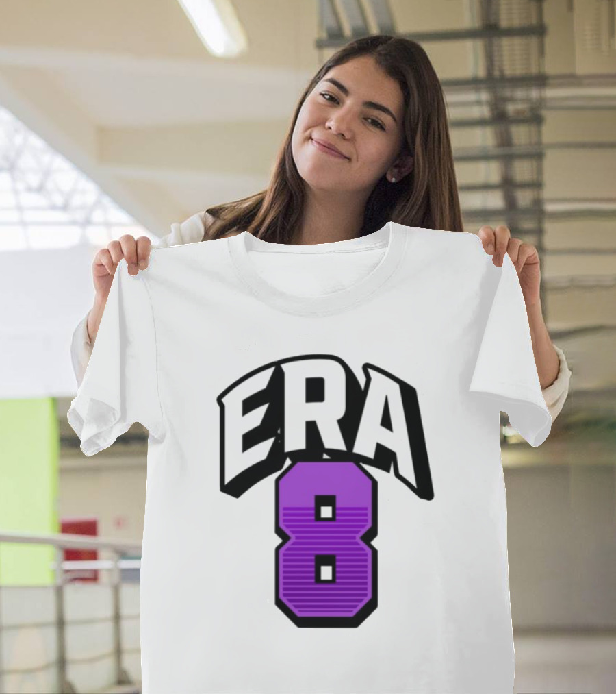 ERA8 Lamar Jackson Purple Number 8 Sports Style T-Shirt