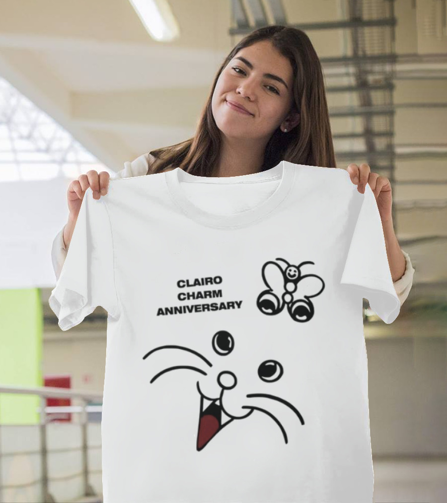 Clairo Charm Anniversary 2025 Red Heart Doodle Design T-Shirt