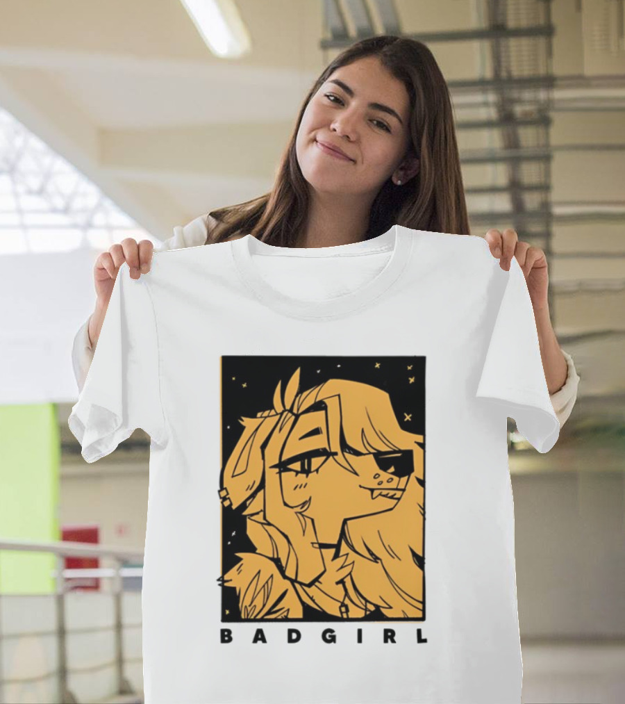 Doubledog Bad Girl Retro Cartoon Style T-Shirt