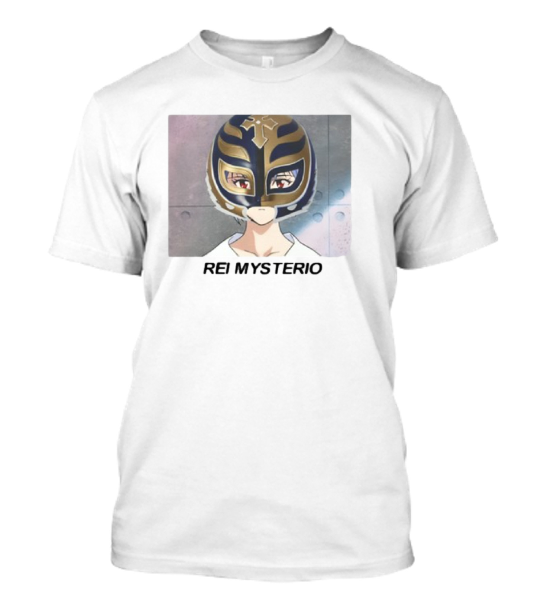 Goofyahhtees Rei Mysterio Anime Mask Fusion T-Shirt