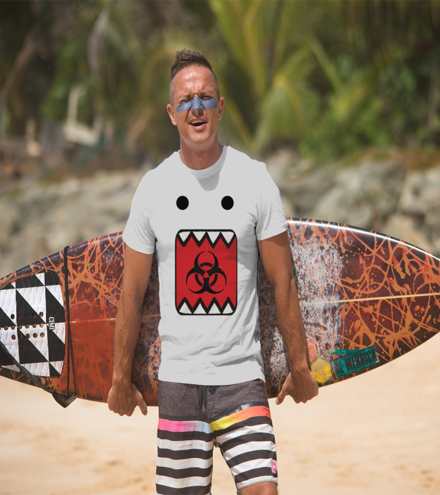 Romanceplanet Domo Kun Biohazard Symbol Design T-Shirt