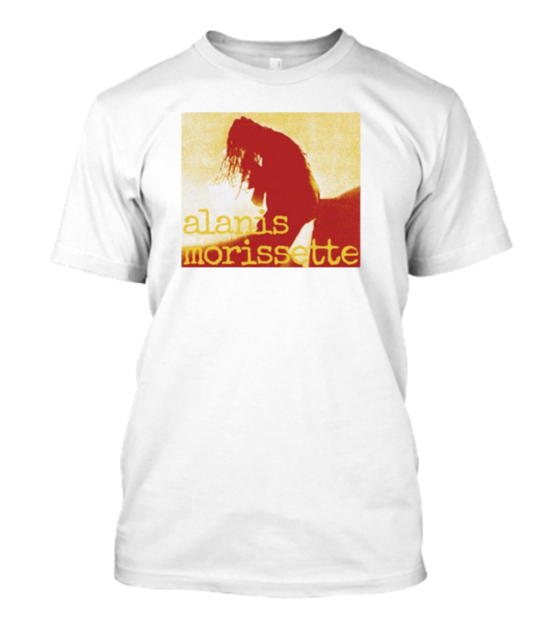 Alanis Morissette Yellow Vintage Silhouette T-Shirt
