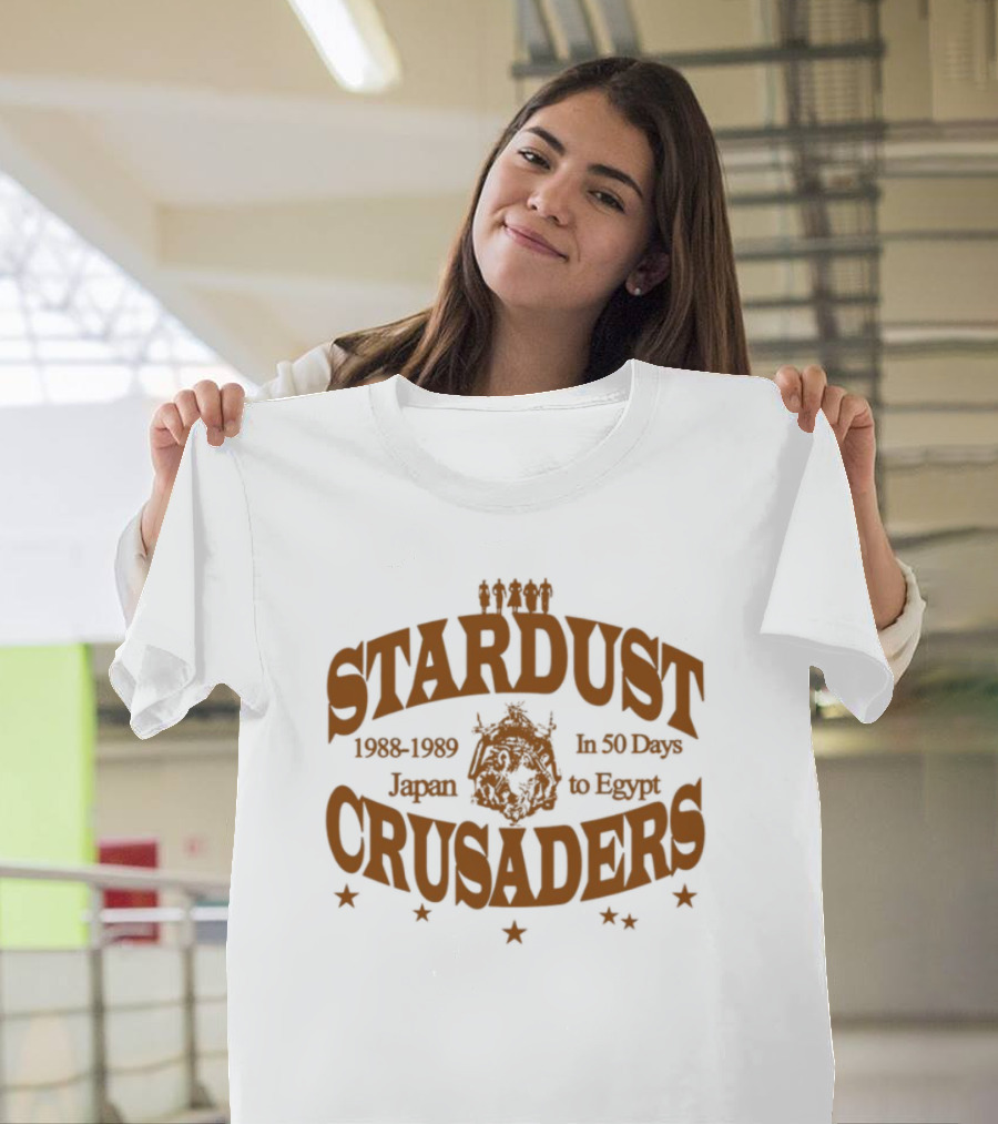 Japan to Egypt Stardust Crusaders Journey 1988 1989 In 50 Days T-Shirt