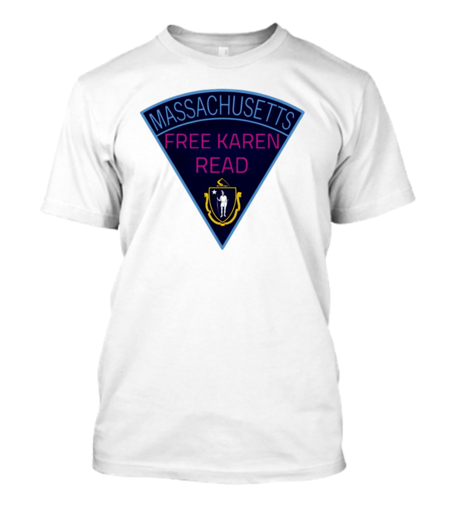 Massachusetts Free Karen Read Emblem Design T-Shirt