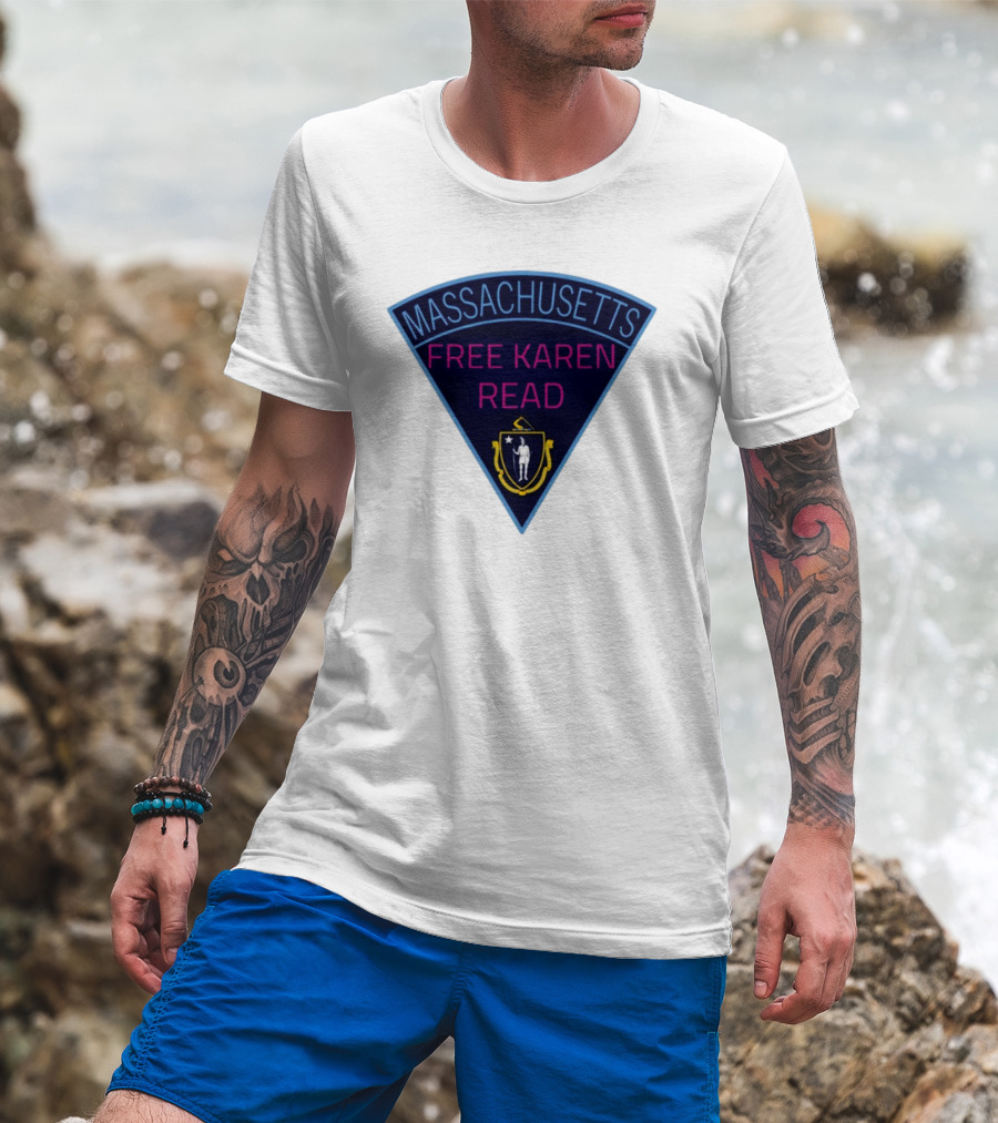Massachusetts Free Karen Read Emblem Design T-Shirt