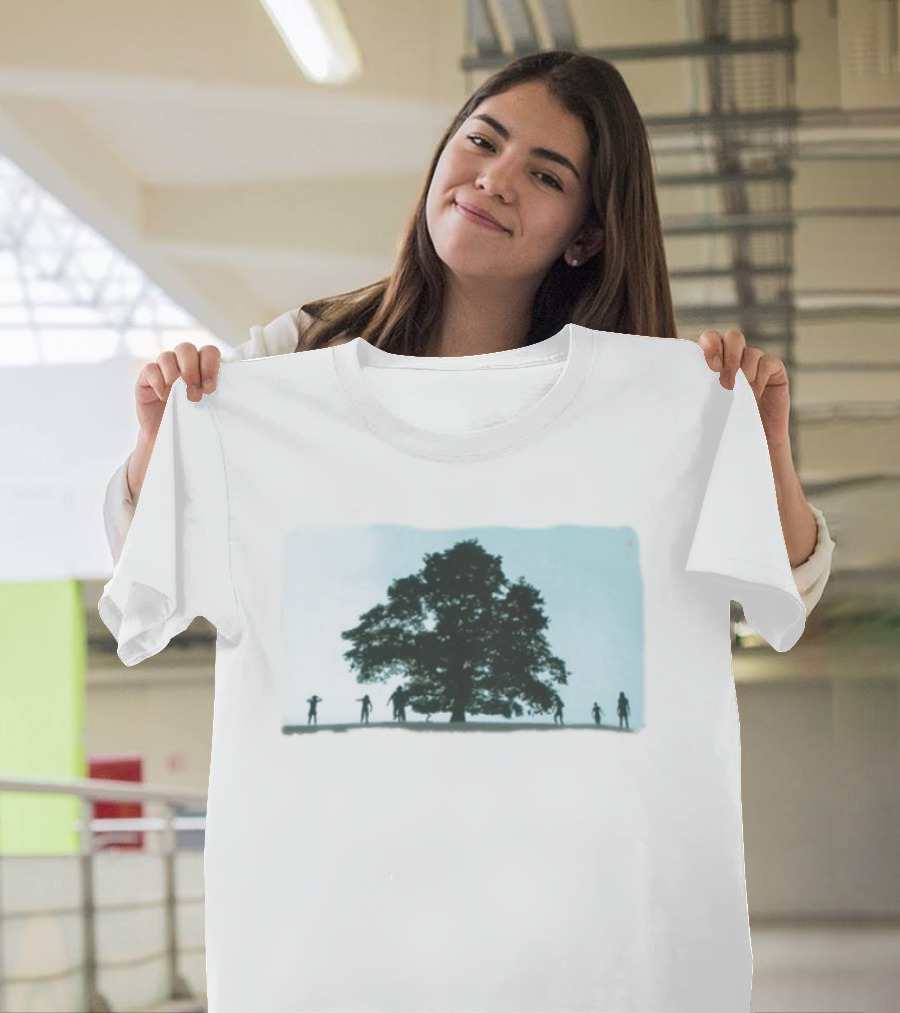 28 Years Later Tree Silhouette With Human Figures T-Shirt