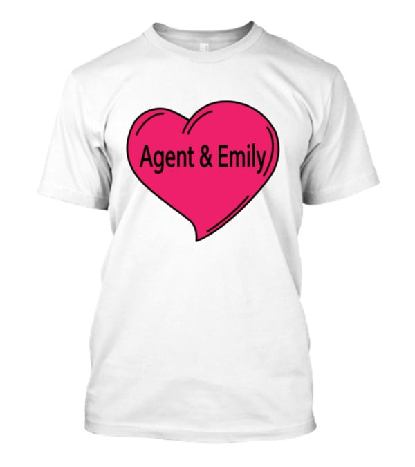 Agent & Emily Pink Heart T-Shirt