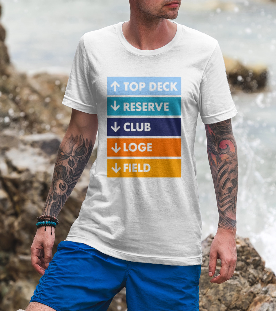 Top Deck Reserve Club Loge Field T-Shirt