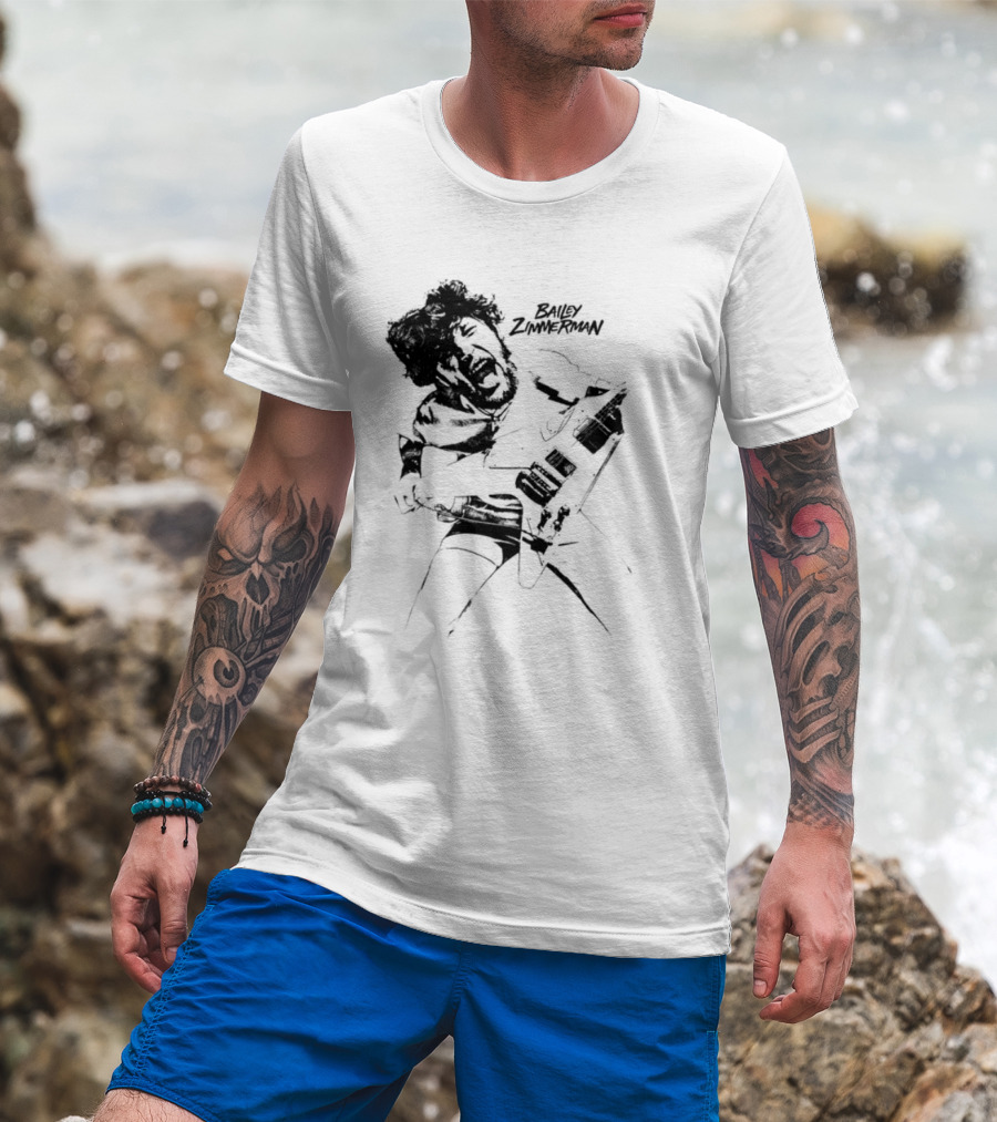 Bailey Scream Classic Ghost Mask Drawing T-Shirt