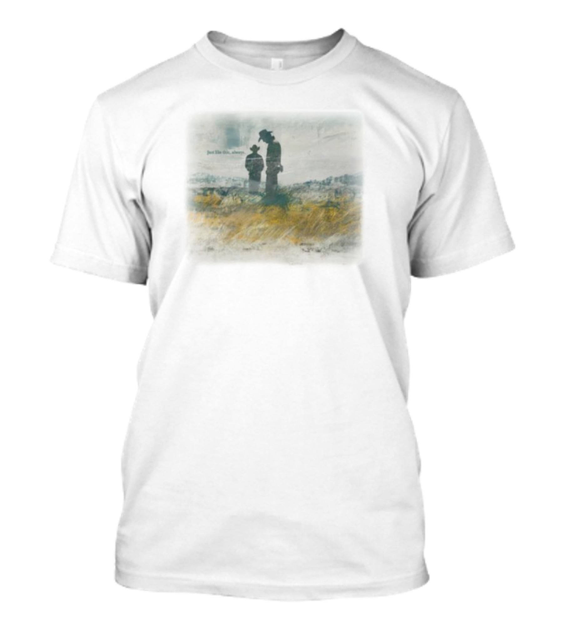 Brokeback Mountain Just Like This Always Cowboy Silhouette Landscape T-Shirt