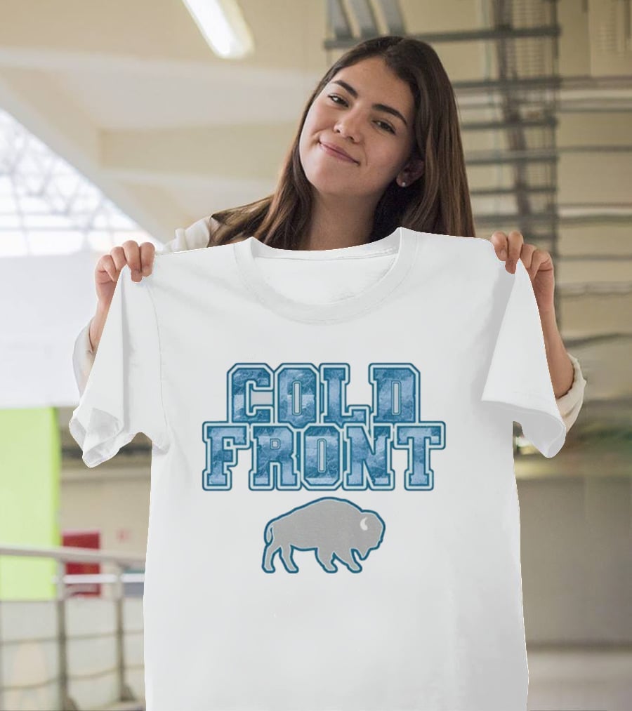 Cold Front Buffalo Winters Buffalo Bills Bison Icon T-Shirt