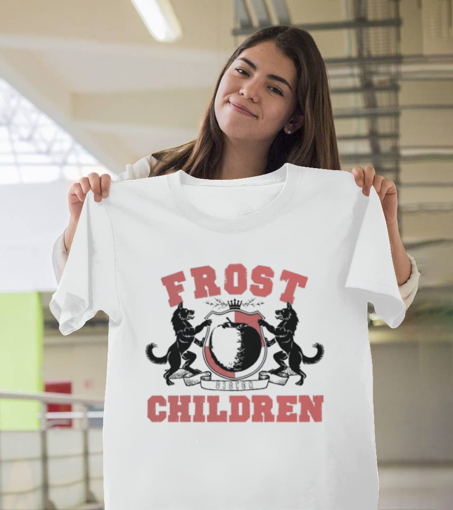 Frost Children Red Crest Sister College T-Shirt