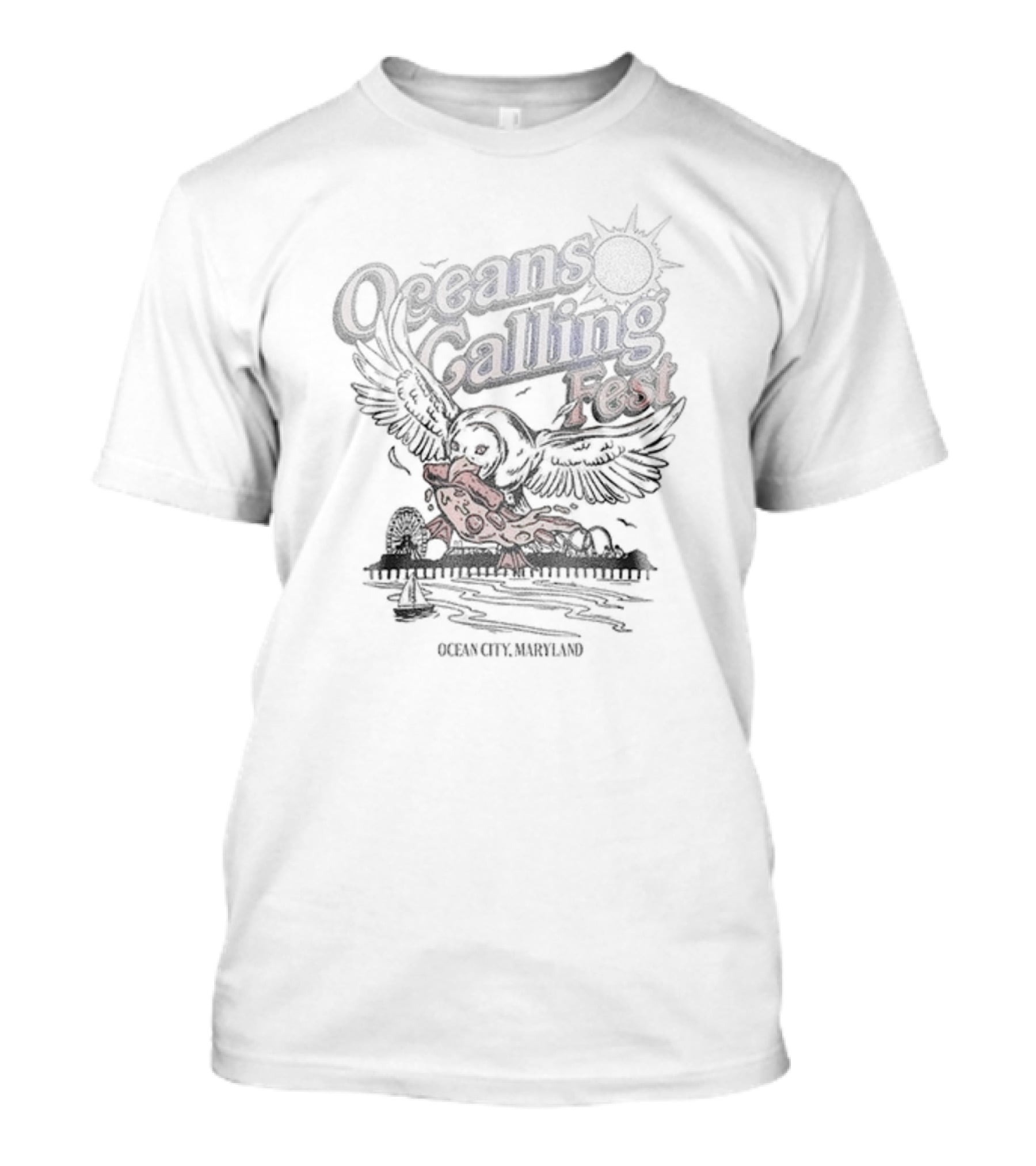 Oceans Calling Fest Seagull Lineup Tracklist September Oceanside 2023 T-Shirt