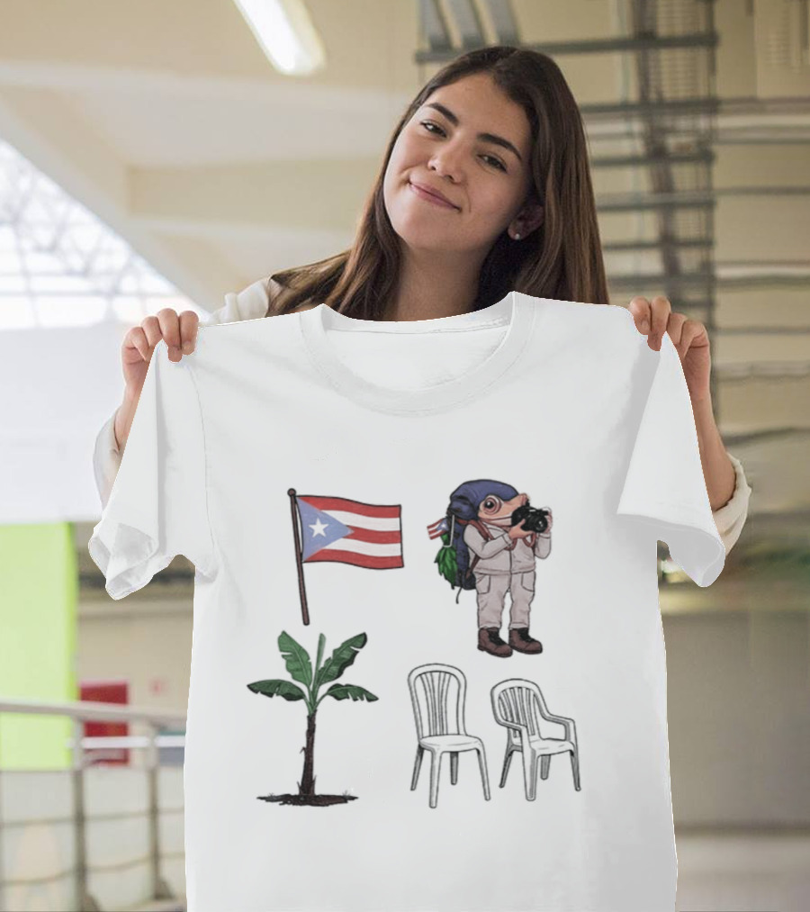 Boricua Puerto Rican Flag Coqui Palm Chairs 2025 T-Shirt