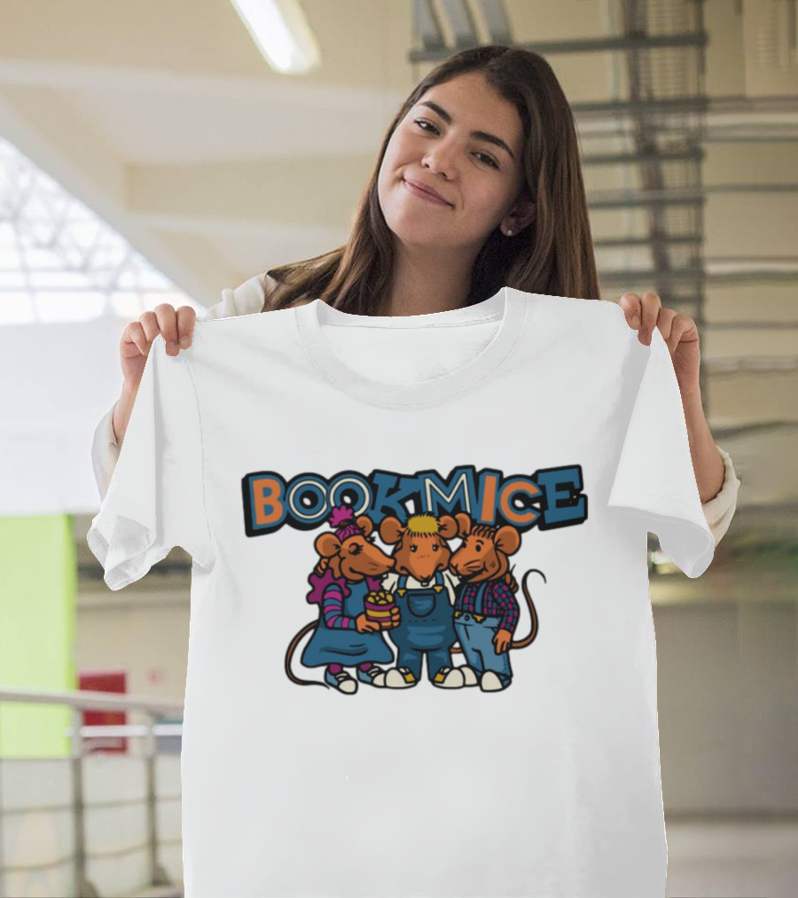 Bookmice TVO Kids Show Characters Retro Cartoon Mice Trio T-Shirt