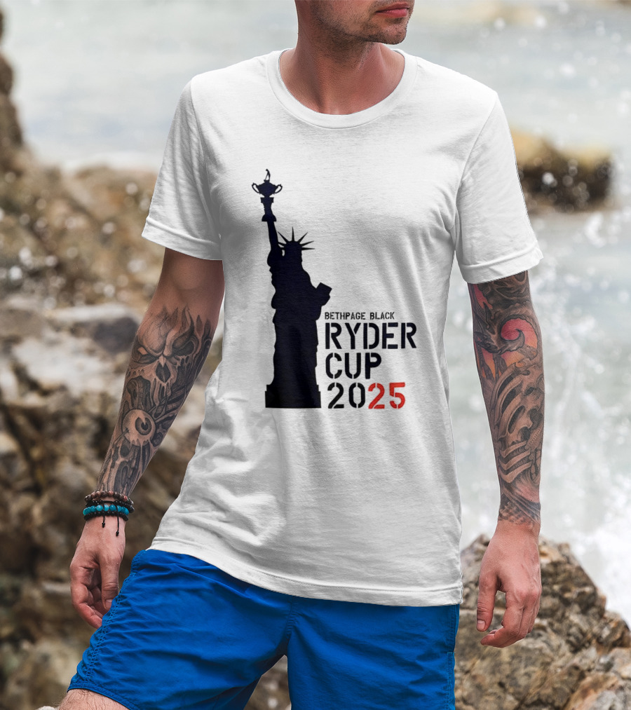 USA Ryder Cup 2025 Liberty Bethpage Black T-Shirt