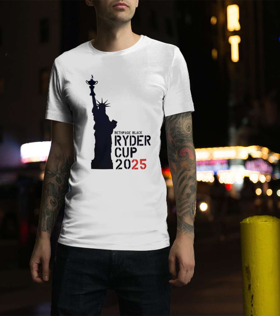 USA Ryder Cup 2025 Liberty Bethpage Black T-Shirt