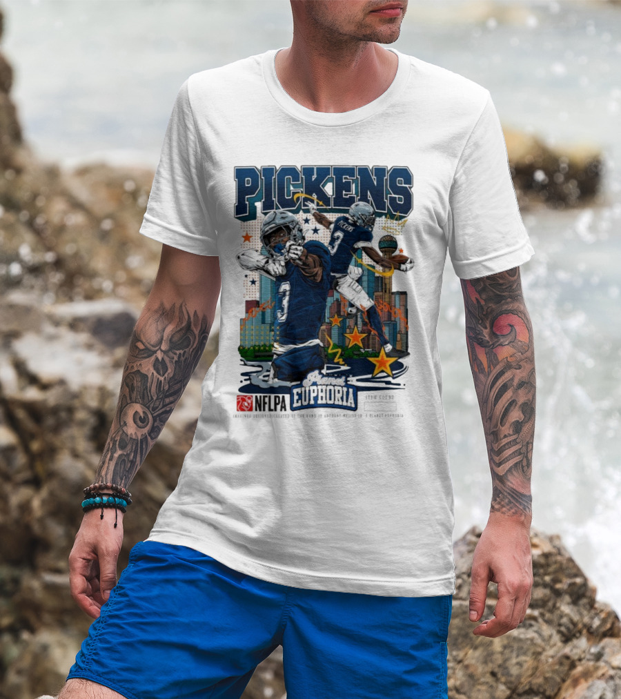 Pickens Planet Euphoria NFPLA Players Inc Iconic Sports Theme T-Shirt