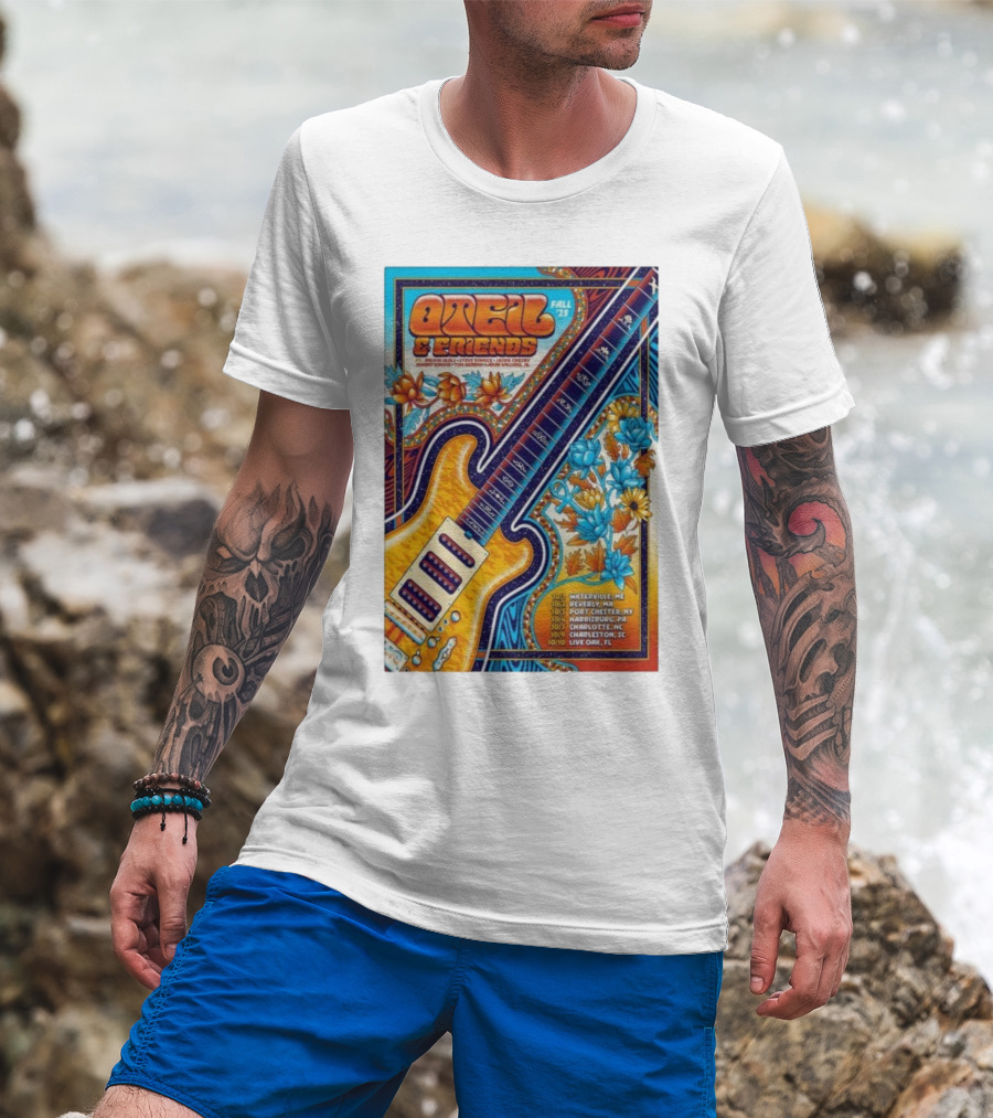 Oteil And Friends Fall 25 Tour Harrisburg PA Guitar Art T-Shirt