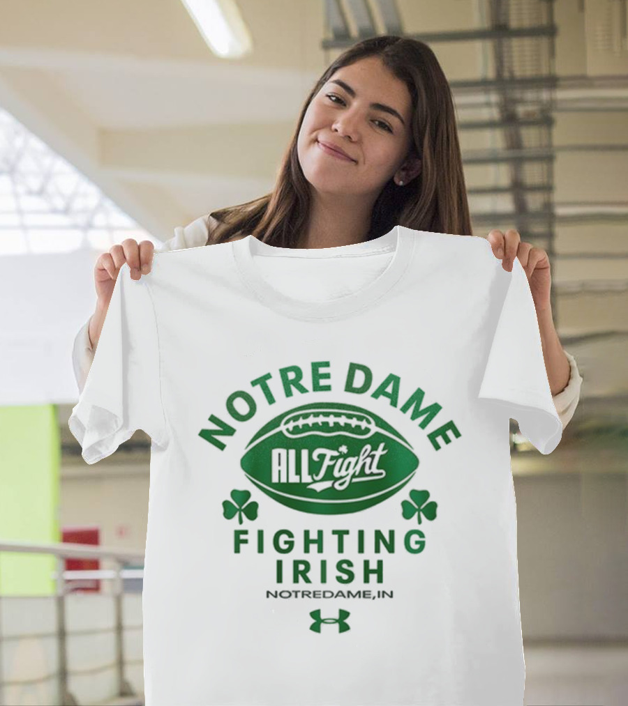Notre Dame Fighting Irish All Fight Football NotreDameB.I.N Under Armour T-Shirt