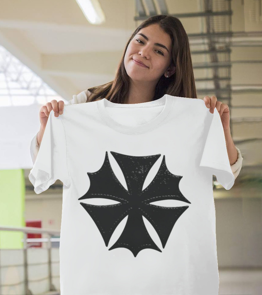 Hardstone Psycho Iron Cross Symbol Black T-Shirt
