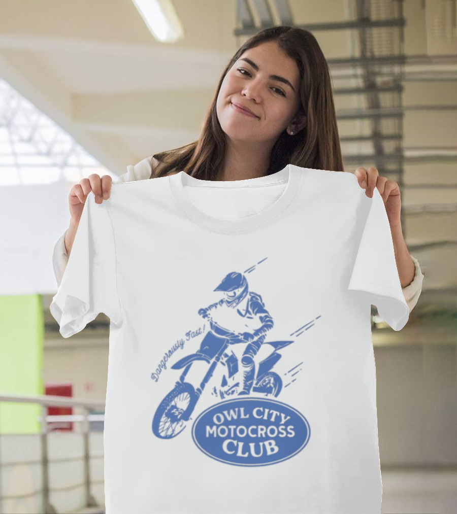Owl City Motocross Club Dirt Bike Racer Adventure T-Shirt