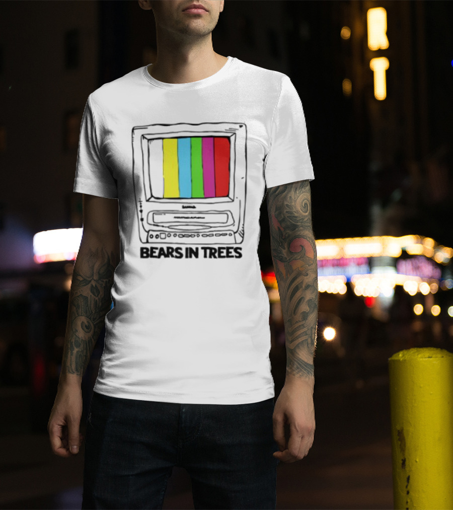 Bearsintrees TV Colorful Retro Bars Aesthetic T-Shirt