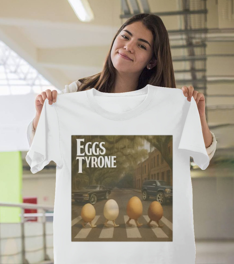 Eggs Tyrone Abbey Road Parody Street Scene T-Shirt