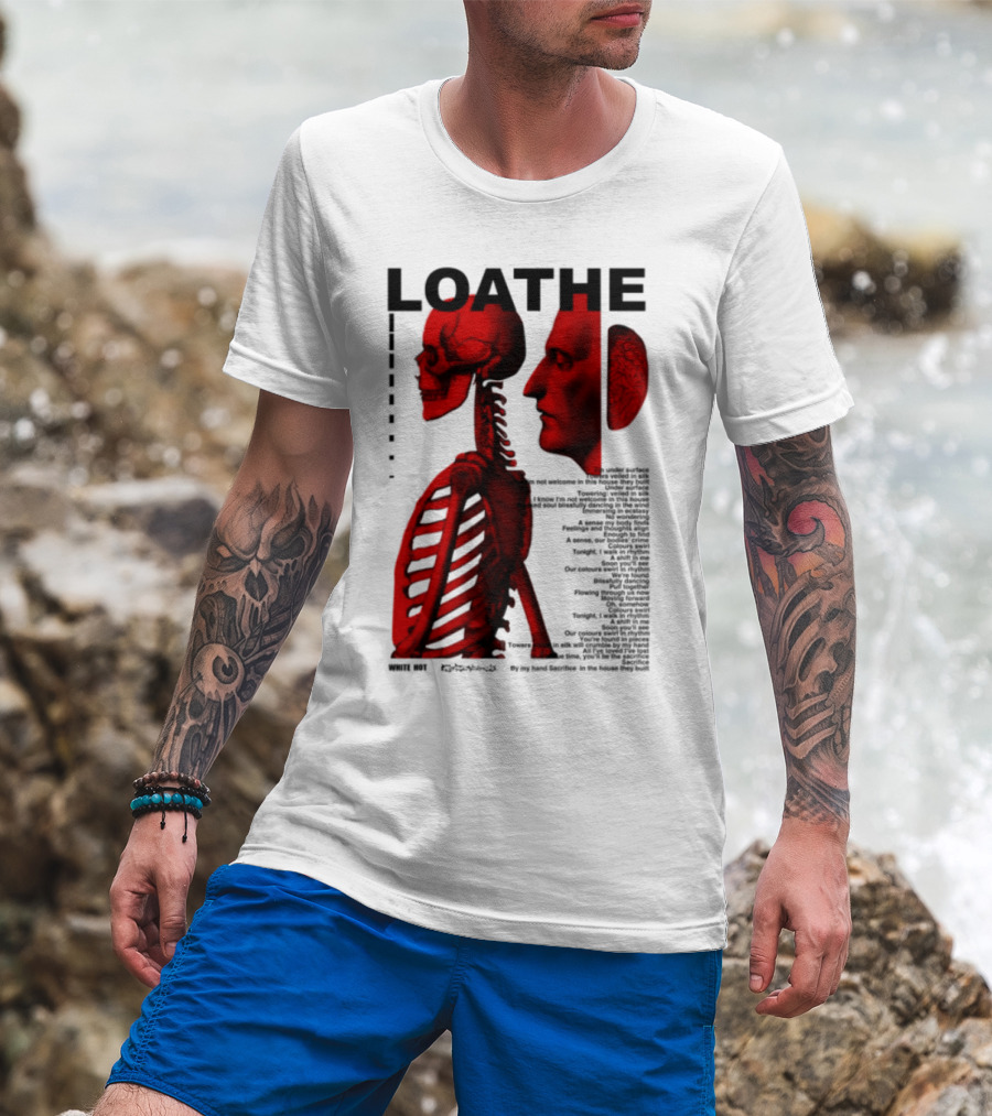 Loathe Anatomy Skull And Brain Illustration T-Shirt