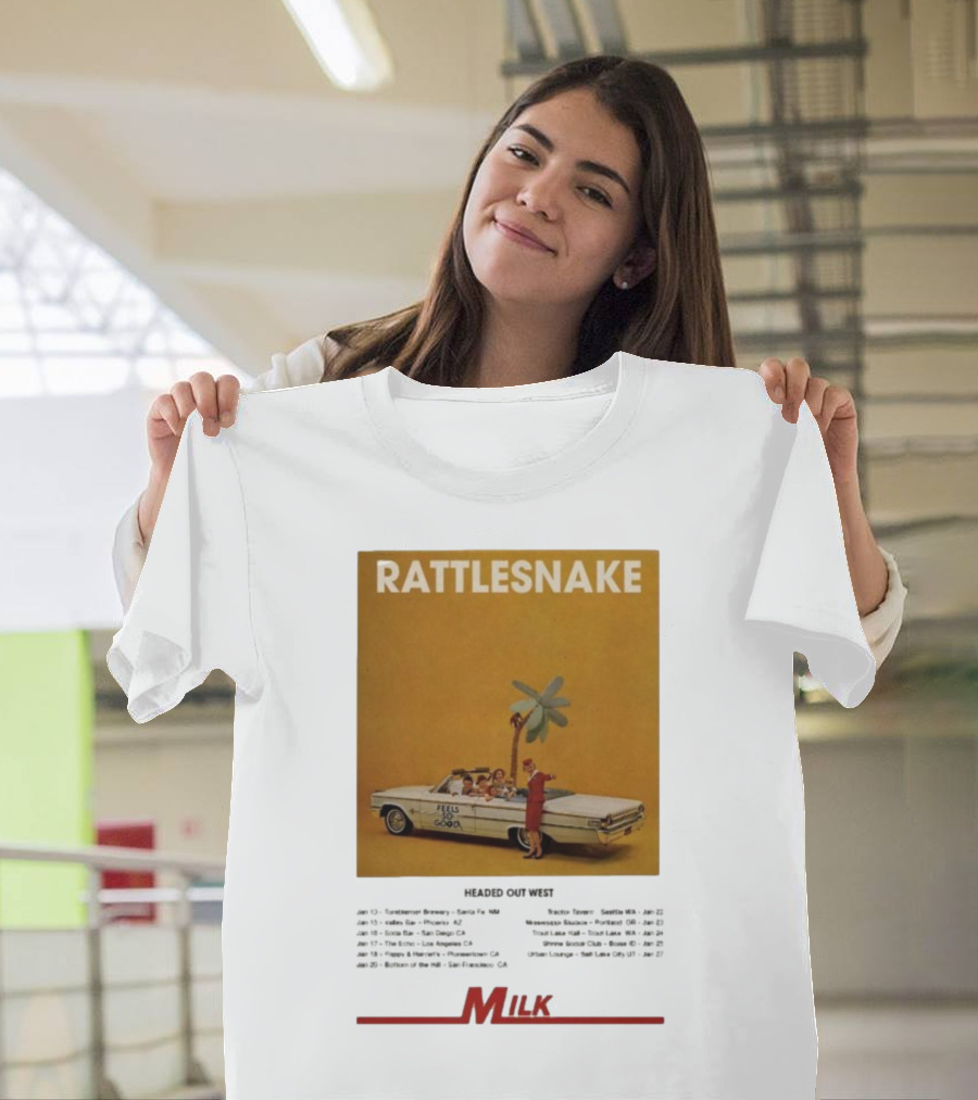 Rattlesnake Milk Feels So Good Headed Out West Tour 2026 T-Shirt